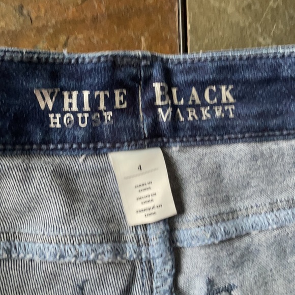 Dark blue Bermuda Jean shorts - Picture 2 of 5